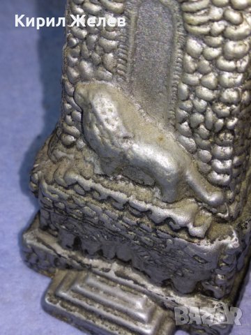 ПАМЕТНИКА на СВОБОДАТА на ШИПКА Стара ГОЛЯМА РЯДКА МЕТАЛНА СТАТУЕТКА СУВЕНИР от НРБ ПЕРИОДА 41390, снимка 3 - Колекции - 43952638