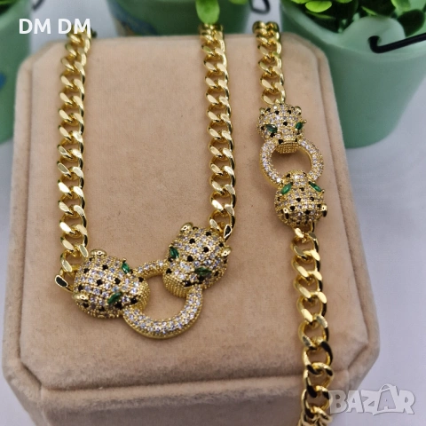 Luxury Set – колие и гривна с кристали ✨ с позлата