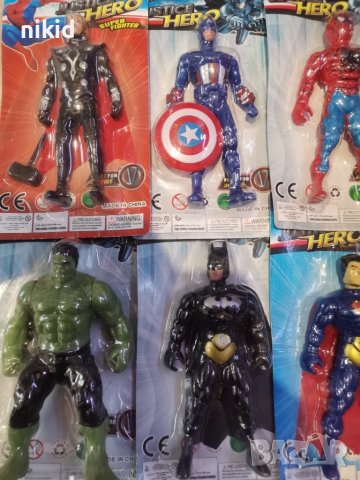 Хълк Батман Спайдърмен Супермен Тор Америка пластмасова фигурка играчка фигурки играчки avengers, снимка 2 - Фигурки - 37026067