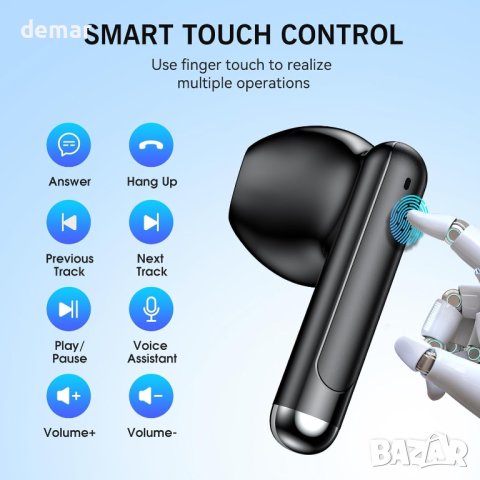 Tiuieyin безжични Bluetooth 5.3 за поставяне в ухото, стерео HiFi звук, снимка 7 - Bluetooth слушалки - 44104994