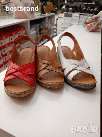 Дамски сандали от естествена кожа, код 383/77, снимка 1