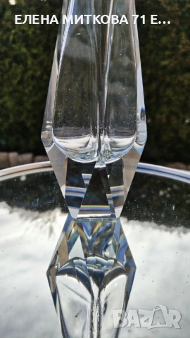 Елегантна ваза от кристал Мурано, снимка 13 - Вази - 53557106