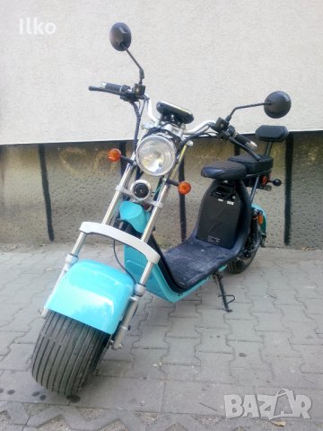 Промоция!!! Двуместен Електрически скутер ЧОПЪР City Harley 2000 Вата, снимка 6 - Мотоциклети и мототехника - 26617204
