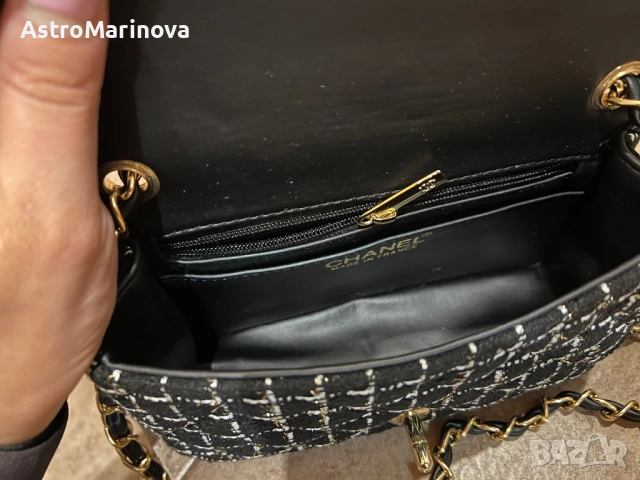 Дизайнерски модел в духа на Chanel – Малка кросбоди чанта, снимка 3 - Чанти - 52566357