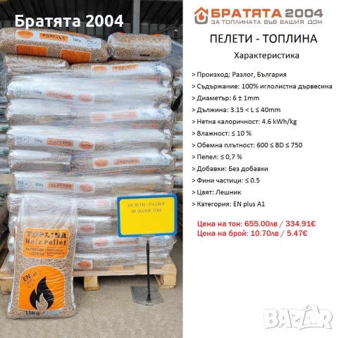 Пелети Schneider с най висок клас ENPlus А1. - БРАТЯТА 2004, снимка 6 - Пелети - 33531097