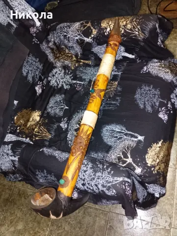 Индианска лула-75см, снимка 6 - Колекции - 49972409