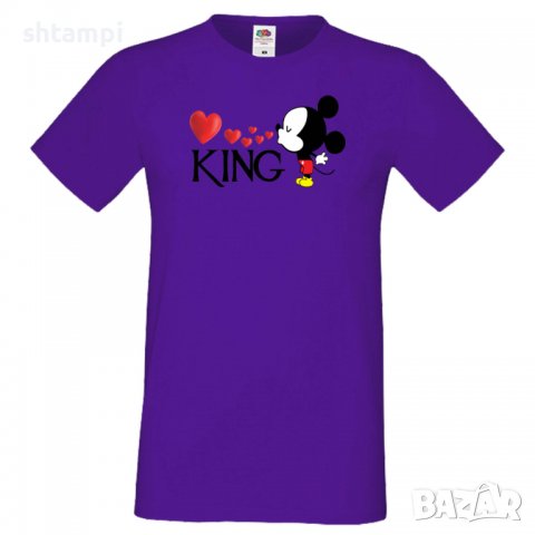 Мъжка тениска Set for Couples Mickey 3 Подарък,Изненада,Рожден ден, снимка 7 - Тениски - 36578949