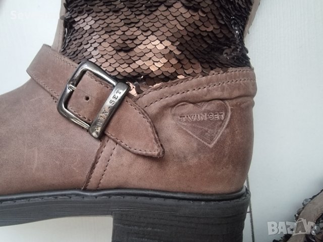 Twinset Simona Barbieri *Естествена кожа боти 36, снимка 2 - Дамски боти - 43292366