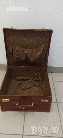 Австрийски кожен куфар Nigst Wien, снимка 4 - Куфари - 32951454