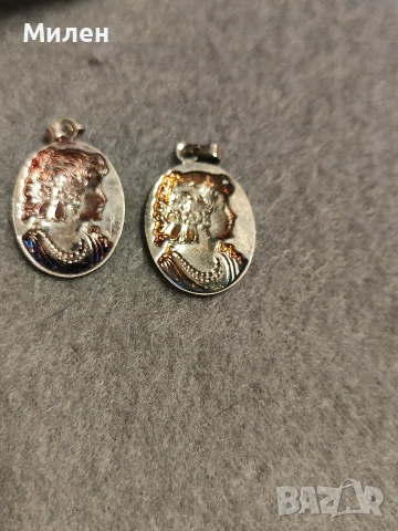 релефни сребърни висулки