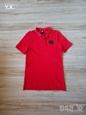 Оригинална мъжка тениска с яка Nike x F.C. PSG