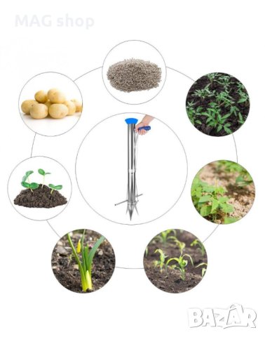 ПРОМО! Професионален механичен уред за садене Неръждаема стомана Садило, снимка 4 - Друго търговско оборудване - 43173126