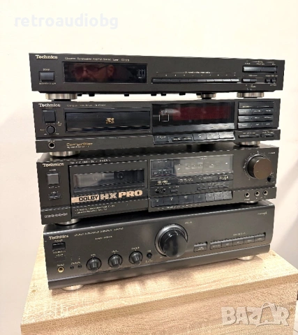 🔊Ретро аудио система - сет TECHNICS - усилвател, сд плеър, дек и тунер🔊, снимка 3 - Аудиосистеми - 53386096