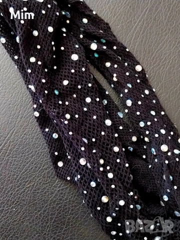 Черен чорапогащник мрежа с камъни , снимка 4 - Бельо - 51795122