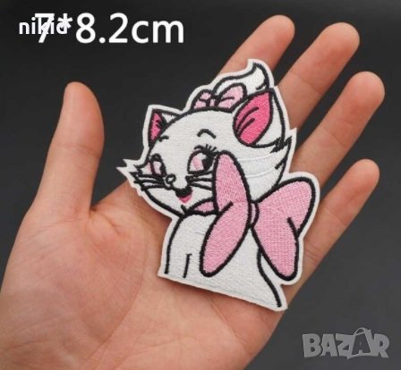 Коте Мари Marie Cat апликация за дреха дрехи самозалепваща се, снимка 5 - Други - 20550309