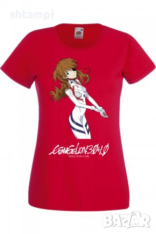 Дамска тениска Аниме Манга Evangelion Asuka Langley Soryu,Анимация,игра,Празник,Повод., снимка 4 - Тениски - 38059286