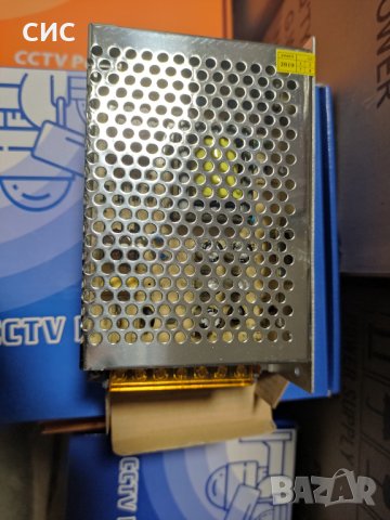 Захранване за видеонаблюдение 12V5A блок, снимка 1