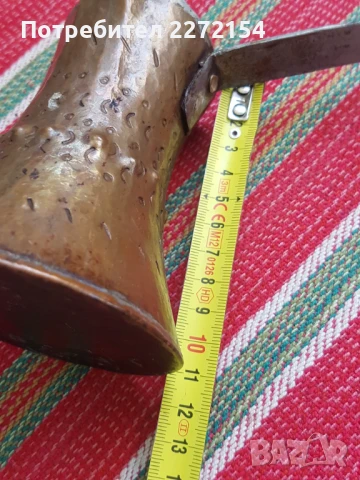 Голямо бакърено джезве , снимка 5 - Антикварни и старинни предмети - 51373118