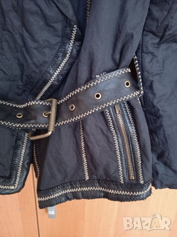 Яке с кожени елементи, снимка 4 - Якета - 34868203