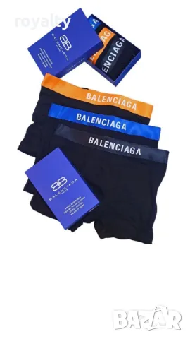 Balenciaga мъжки боксерки 3 бр., снимка 1 - Бельо - 49397082