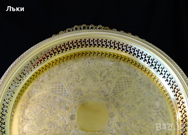 Канадски бронзов поднос Viking Plate,приказен барок , снимка 5 - Антикварни и старинни предмети - 39050987