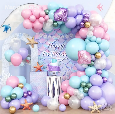 Комплект балони – 97 елемента за приказна декорация, снимка 7 - Други - 52844402