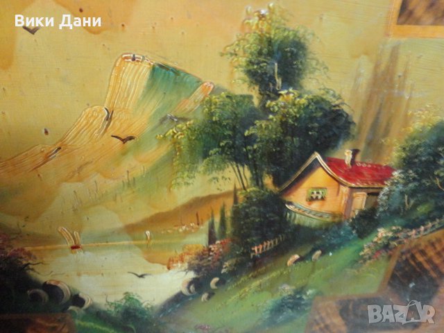 предна и задна ТАБЛИ ръчно рисувани МЕТАЛНО Легло Маркирано, снимка 2 - Антикварни и старинни предмети - 36878305