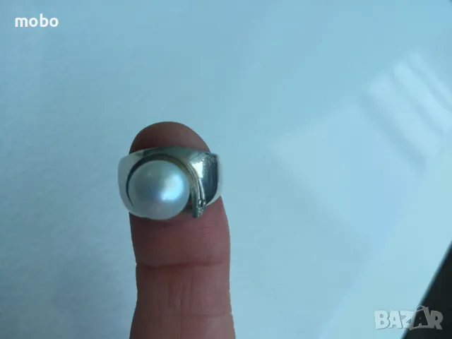 Красив нов сребърен пръстен със седеф, общо тегло 5.97г , проба 925. , снимка 3 - Пръстени - 49674193