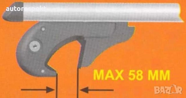 Напречни греди 135 см. Универсален багажник. Заключване на четирите апарата !!!, снимка 5 - Аксесоари и консумативи - 39948748