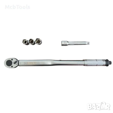 Динамометричен ключ 1/2″ 28-210Nm с вложки и удължение HAWEK, снимка 4 - Ключове - 50028817