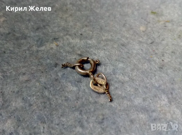 СТАРА СРЕБЪРНА ЗАКОПЧАЛКА За КОЛИЕ ВЕРИЖКА ГРИВНА СРЕБРО 925 ITALY КАРАБИНКА За СИНДЖИРЧЕ 49938, снимка 2 - Други - 49147518