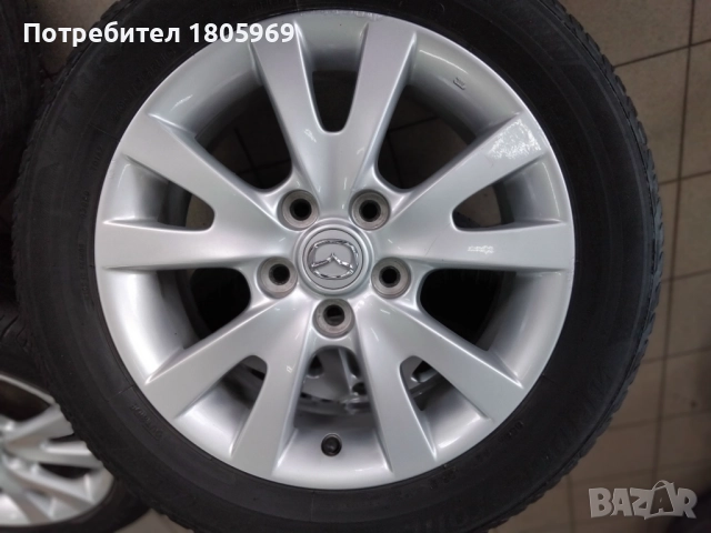 4бр. ал. джанти Mazda (оригинални) 5x114,3 , 6,5x16 , ET52,5 , централен отвор 67,1мм
