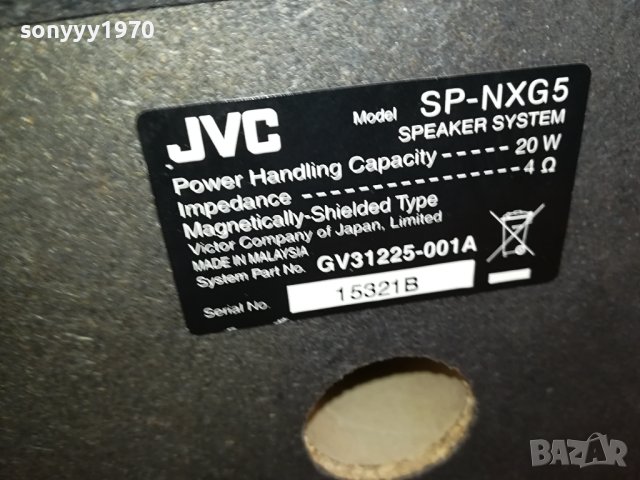 jvc sp-nxg5-внос swiss 1911231313LK1EWC, снимка 12 - Тонколони - 43057673