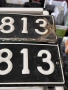 Стари емайлирани автомобилни номера , снимка 4