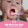 Seago Kids Електрическа четка за зъби, акумулаторна, 8 глави за четки за зъби, детска, розова, снимка 3