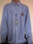 НОВА синьо-бяла луксозна дизайнерска мъжка памучна риза THE EMPEROR 1688 размер XL от САЩ, снимка 2