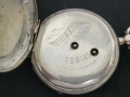 Сребърен джобен часовник , снимка 9