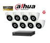 Комплект за видеонаблюдение DAHUA. Full HD система с 8 броя HD-CVI камери за външен монтаж, снимка 1 - HD камери - 43701754