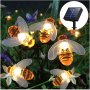 3702 Градински лампички във форма на пчели със соларен панел, снимка 6