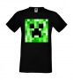 Мъжка тениска Creeper Face 2,Minecraft,Игра,Забавление,подарък,Изненада,Рожден Ден., снимка 1 - Тениски - 36492770