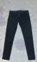 Дамски джинси в лилаво и черно, XS, ниска талия, тип цигара, снимка 5