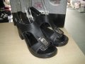 Дамски сандали м.7014 естествена кожа черни-намаление