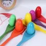 Дървена игра за баланс с яйца, снимка 1