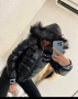 Philipp Plein Дамско Лачено Зимно Яке С Естествен Пух На Качулката Филип Плейн - 2 Цвята Код W.S.O.6, снимка 3