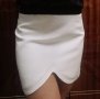 Бяла дамска пола, №36, S, 6 лв., снимка 1 - Поли - 37135679