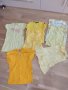 Жълт лот от блузки и рокли 6-7г, снимка 1 - Детски тениски и потници - 36909649