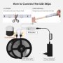 WEILY WiFi Led Strip Lights 2x15m Гъвкаво променящ се цвят RGB Phone Control Smart Led Light Str, снимка 5