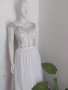 сватбена булчинска рокля със собствен обем и сияещ гръб, снимка 9