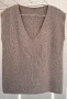 Луксозен плетен елек с V- деколте, снимка 2