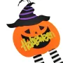 5220 Halloween украса за стена Тиква с шапка и дълги крака, снимка 2